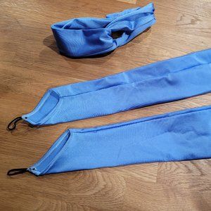 Dance Gauntlet Gloves and Headband Set - Periwinkle Costume Princess